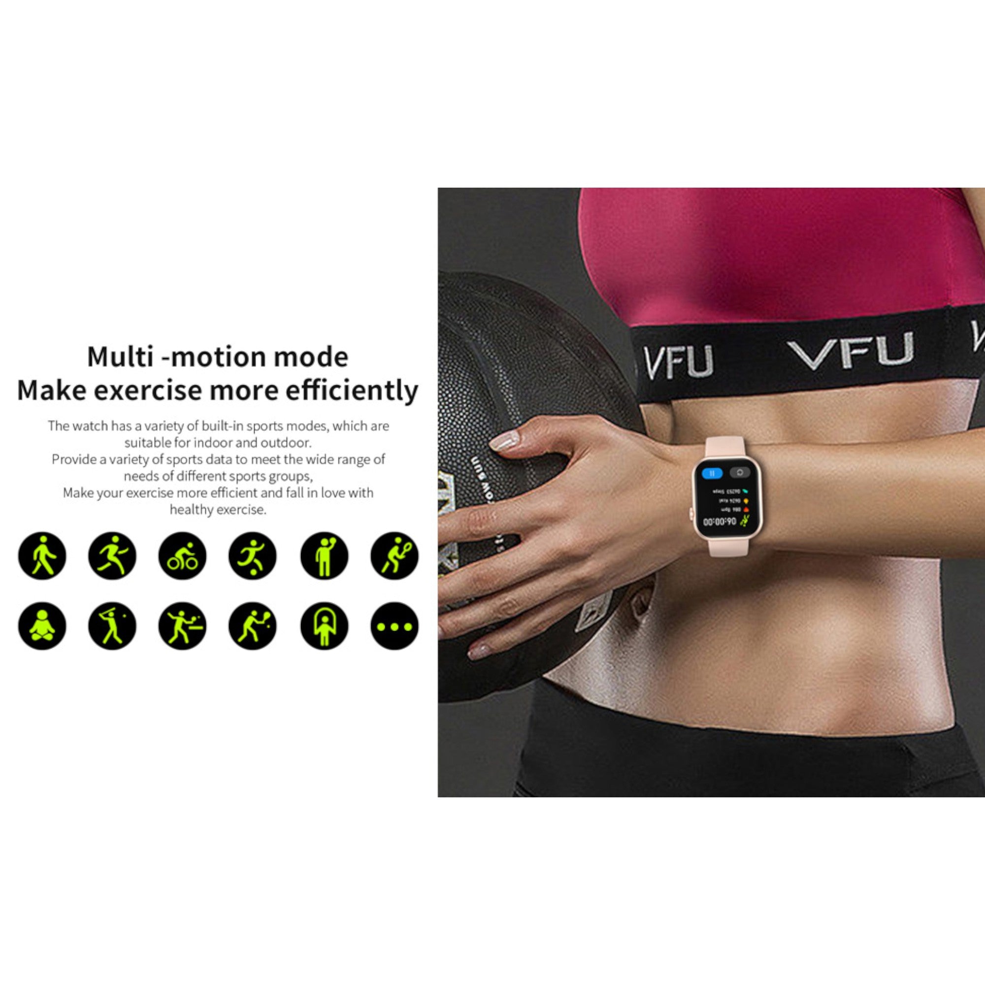 Smartwatch for Men and Women, Bluetooth calling, 1.83-inch HD Display, Heart Rate Monitoring, Voice Assistant, Bluetooth Calling, Factory Ready Smartwatch, AI Voice.