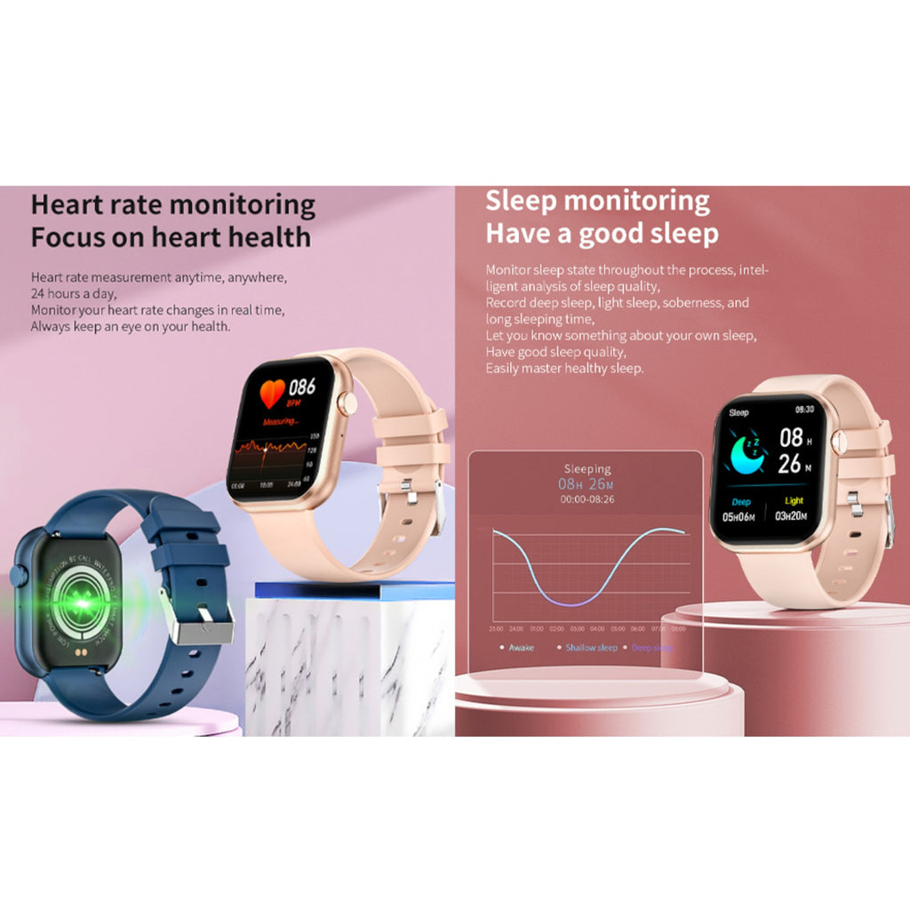 Smartwatch for Men and Women, 1.83-inch HD Display, Heart Rate Monitoring, Voice Assistant, Bluetooth Calling, Factory Ready Smartwatch,