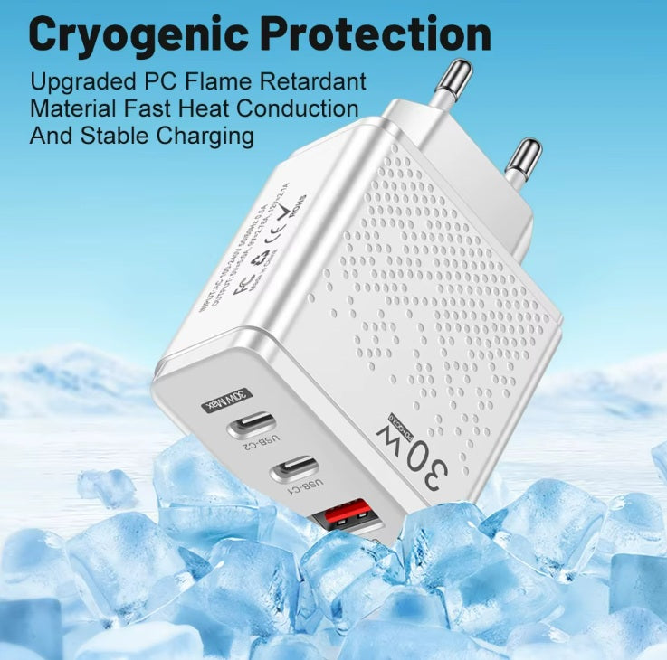 PD 30W USB Chargers Type C Fast Charge Charger for Samsung iphone Mobile Phone Charger Quick Charge3.0.