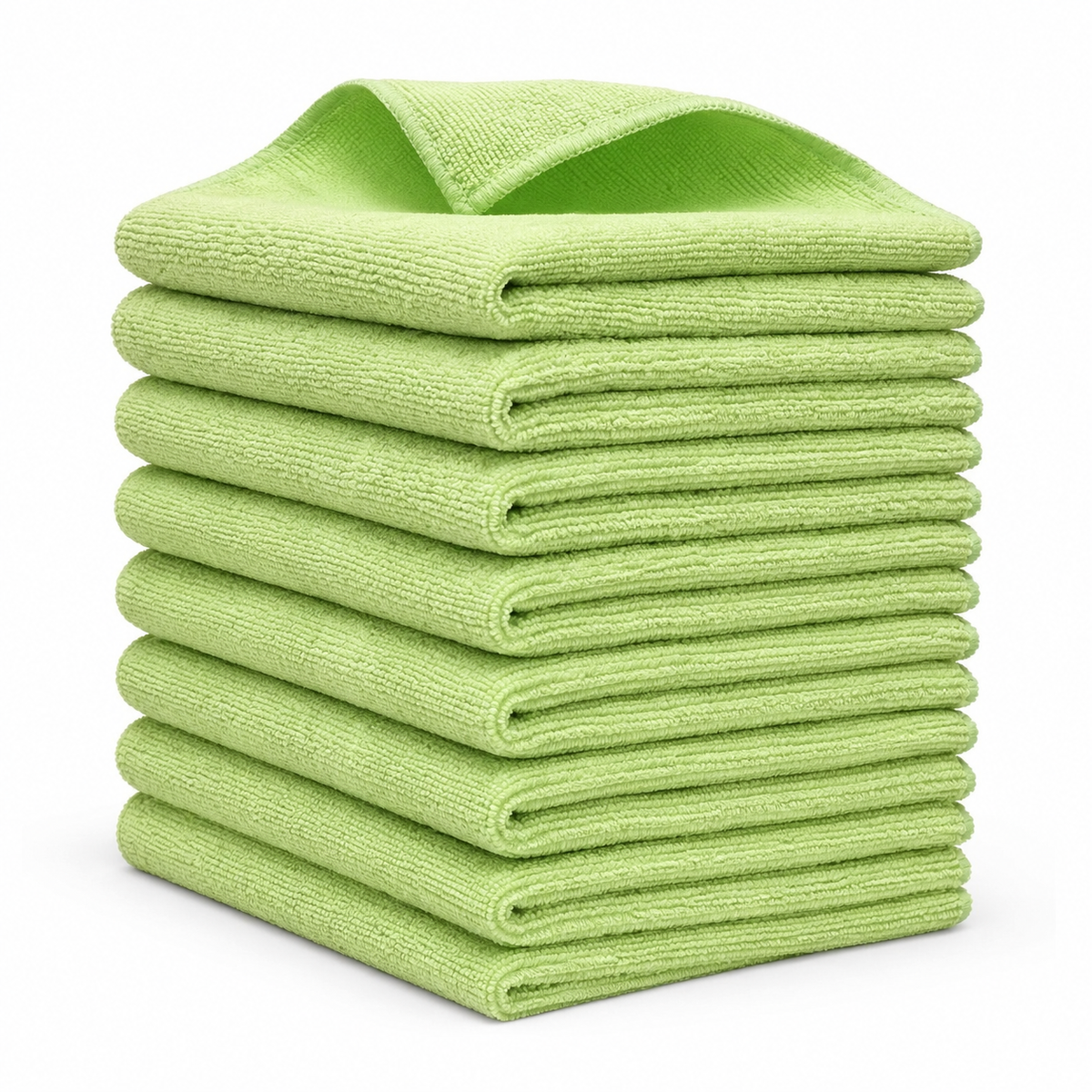 Microfiber Cleaning Cloths 8 Pack. Reusable Soft Absorbent Lint-Free Cleaning Towels for Kitchen, Car, Glass.