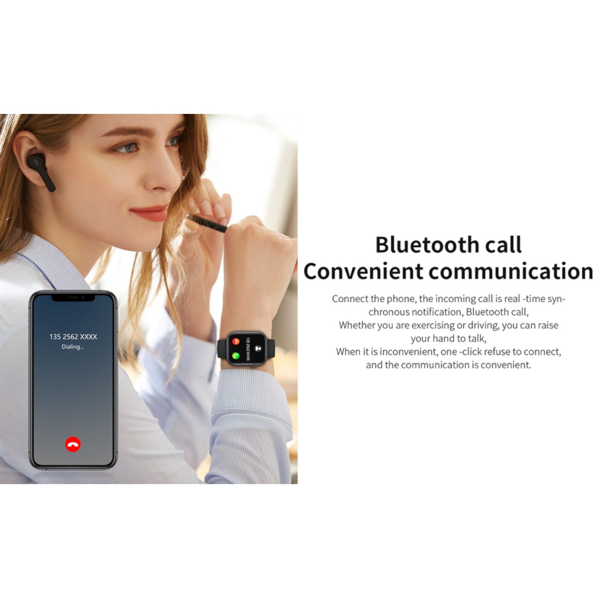 Smartwatch for Men and Women, 1.83-inch HD Display, Heart Rate Monitoring, Voice Assistant, Bluetooth Calling, Factory Ready Smartwatch,